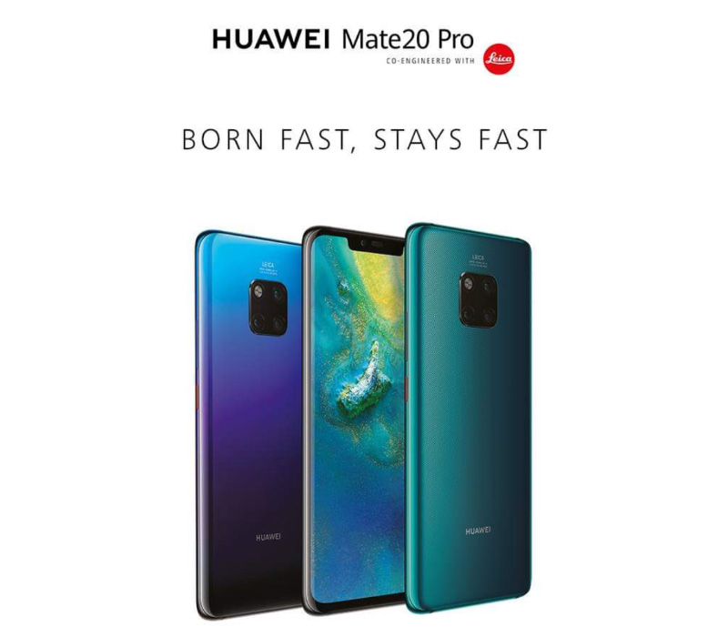 Huawei Mate 20 Pro Samsung Apple