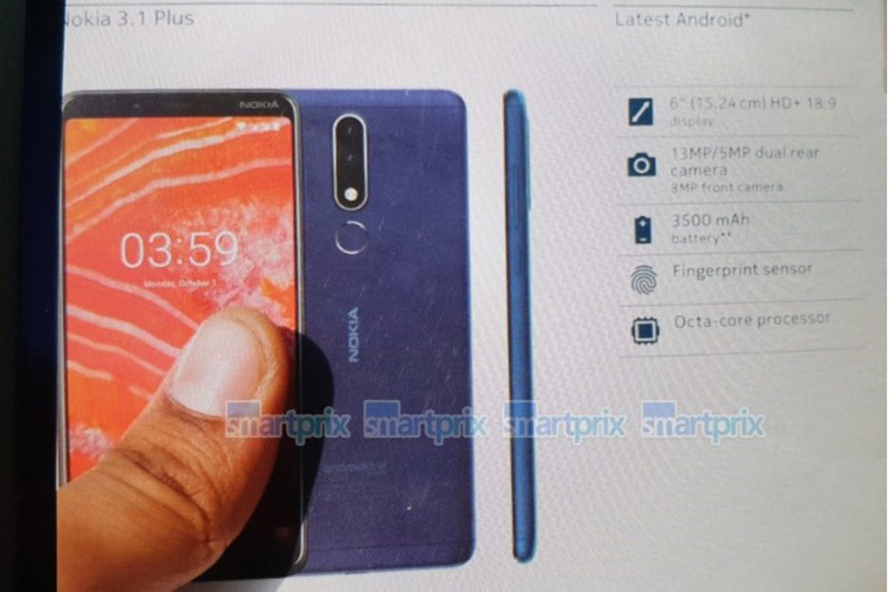 Nokia 3.1 Plus Android One
