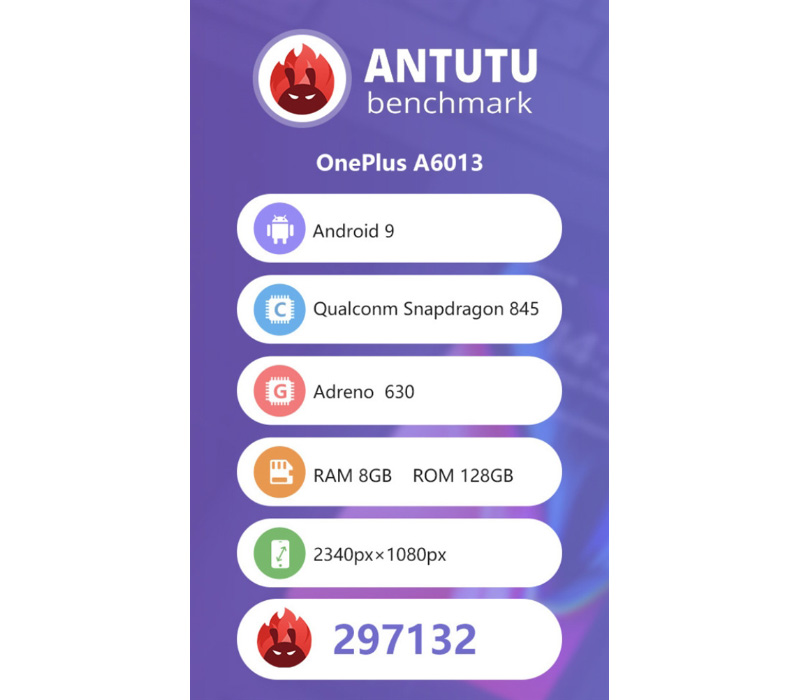 OnePlus 6T AnTuTu Android Pie