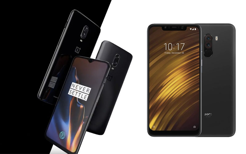 OnePlus 6T Xiaomi Pocophone F1