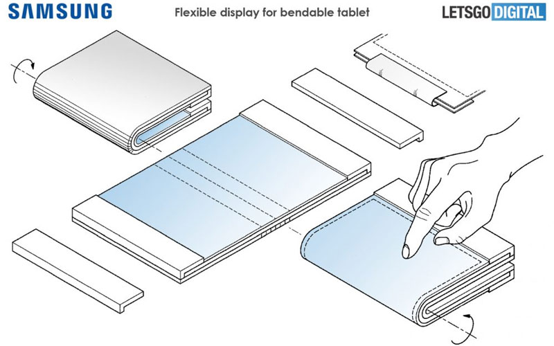 Samsung Tablet Dobravel smartphone computador portátil