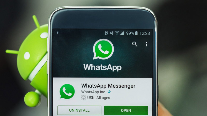 WhatsApp Android aplicação iOS