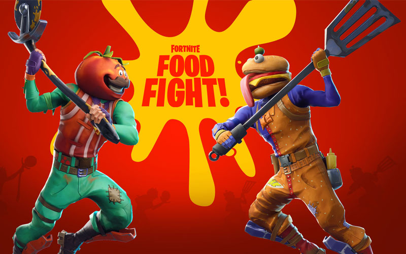 Fortnite Food Fight atualização Battle Royale