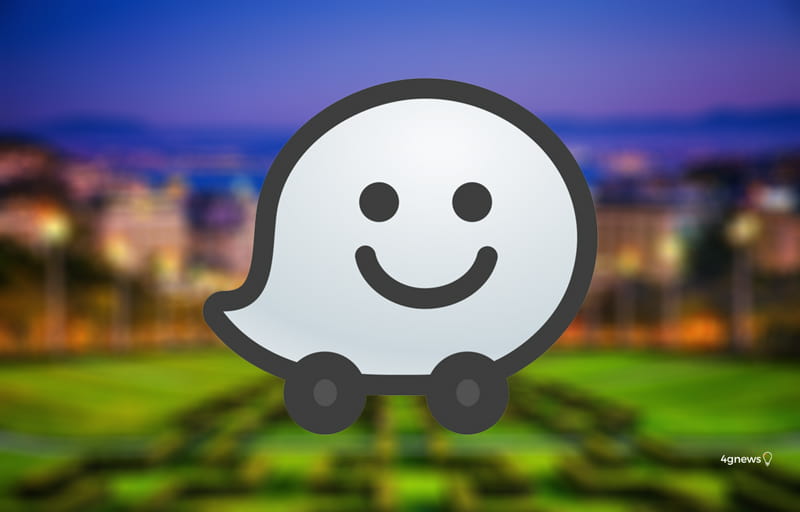Aplicação Waze Android Auto smartphone