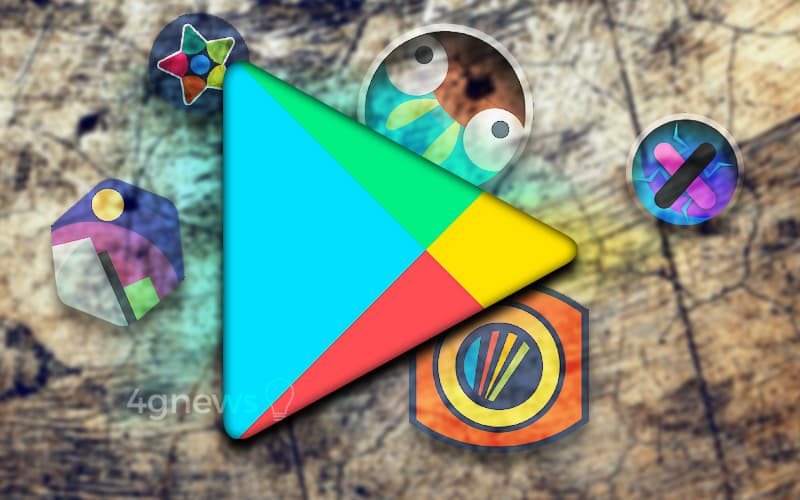 Google Play Store Paclk de ícones Premium