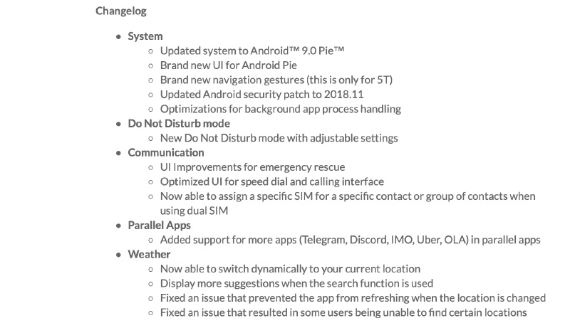 OnePlus 5 5T Open Beta OxygenOS Android Pie