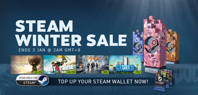 A Steam Winter Sales costuma ter bons títulos Triple A em promoção!