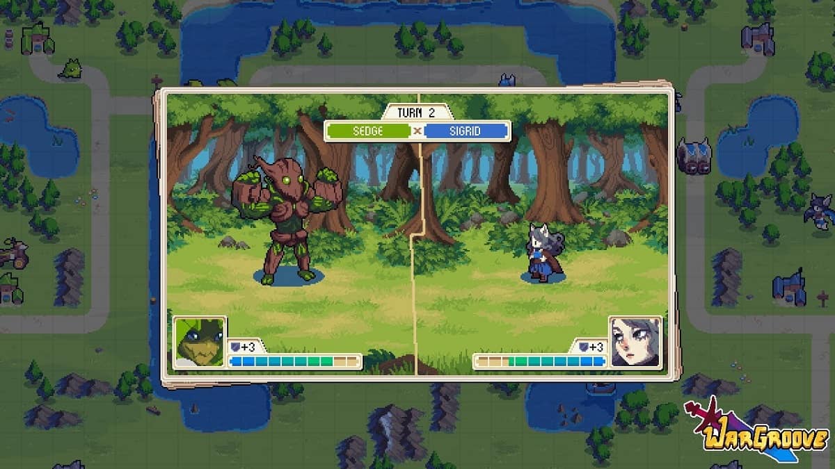 Wargroove foi criado com base em pixel art, tal como o antecessor