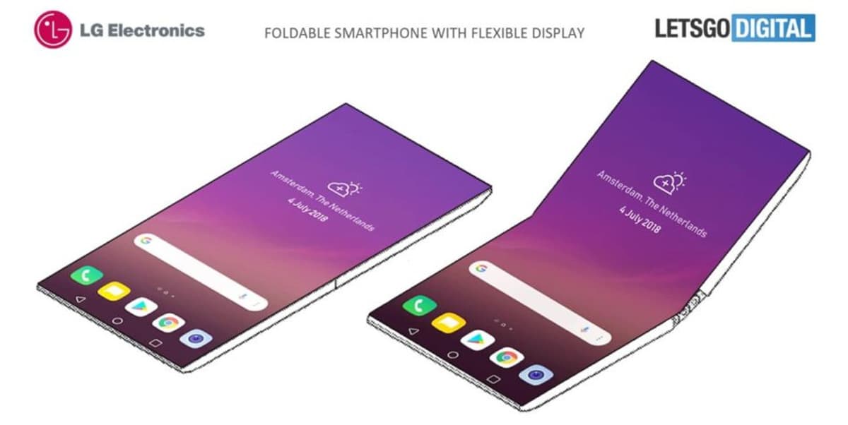 LG smartphone dobravel